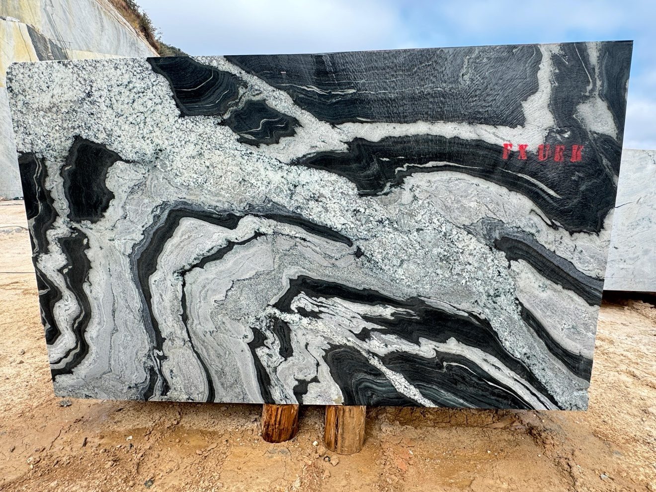 Eclipse block at the quarry yard