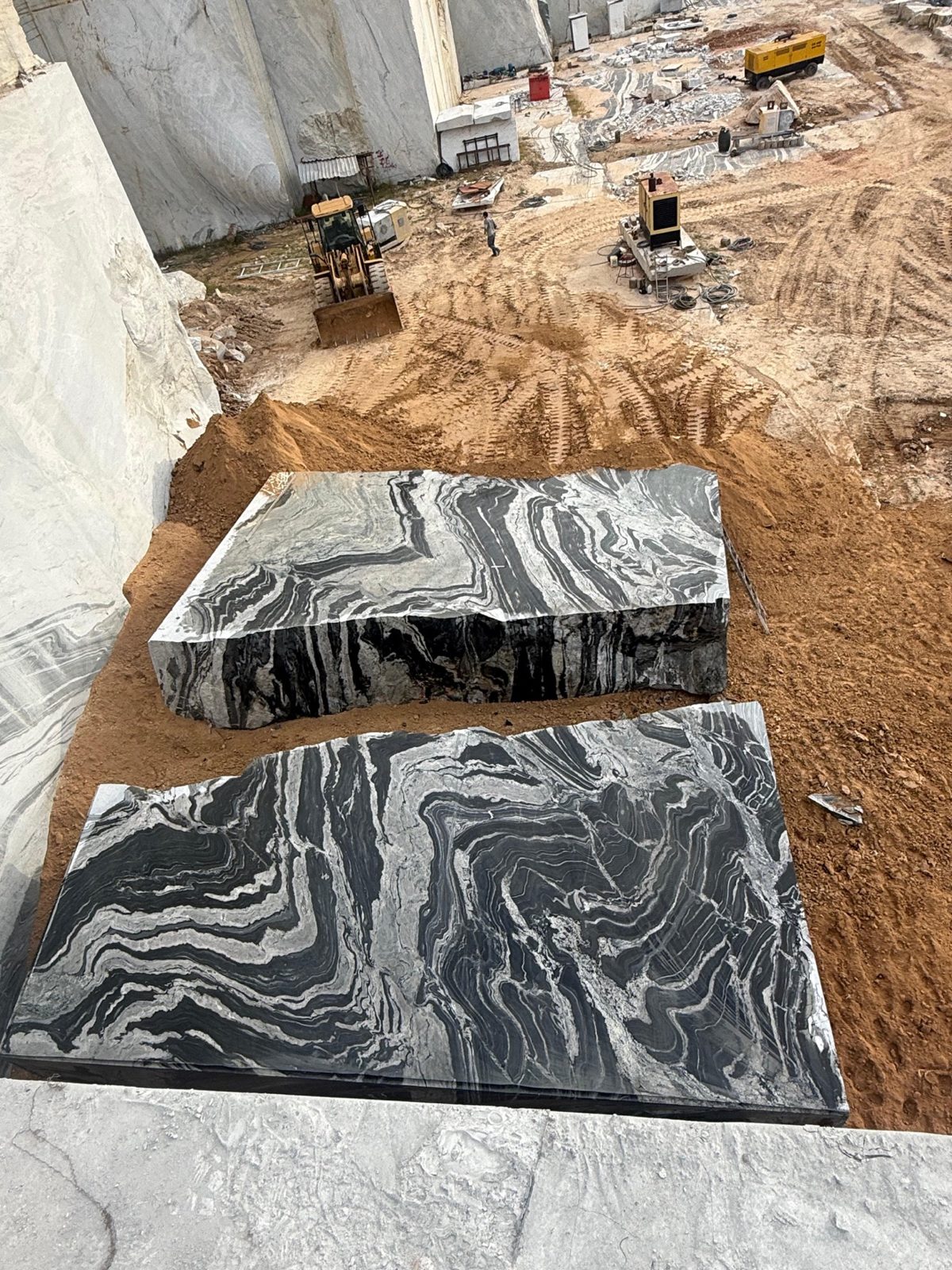 Quarry blocks ready for shipment